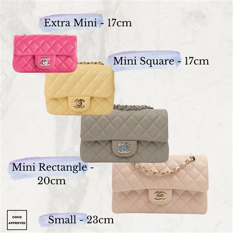 chanel bags size|Chanel bag small size.